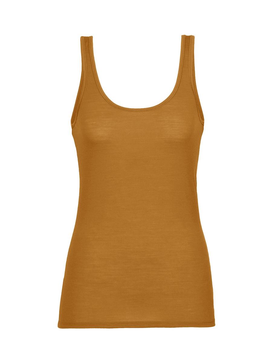 Sous Vêtement Icebreaker Merino Siren Tank Top Femme Marron | FR 1710CTVE